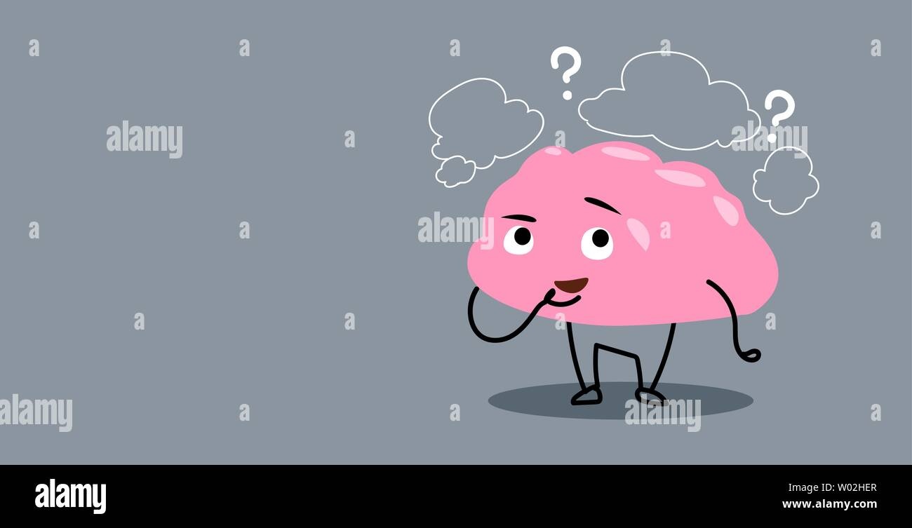 person thinking, question mark, brain, confusion