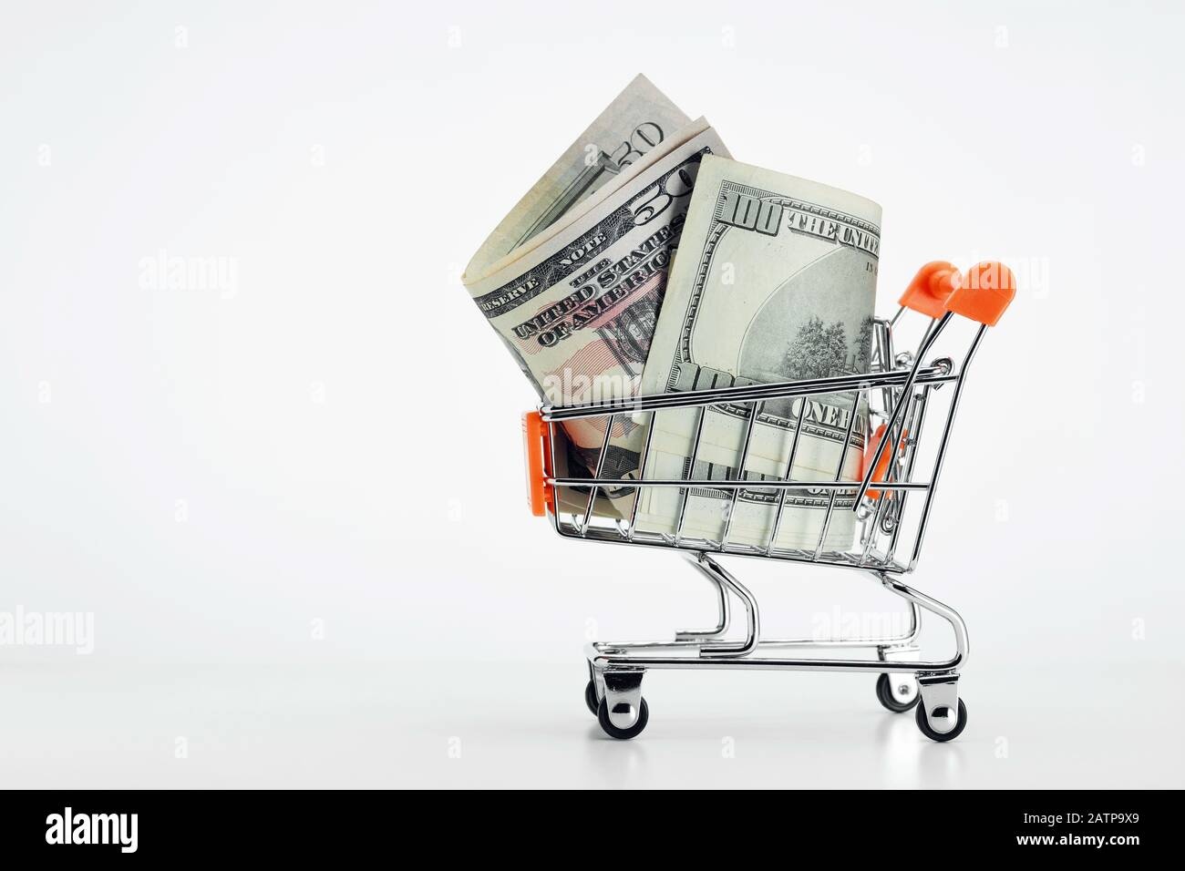 shopping cart, inflation, money, euro, dollar