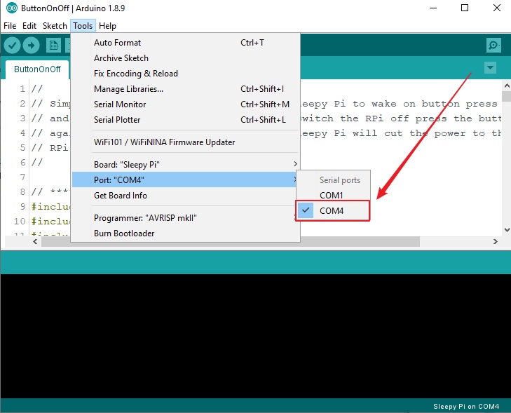Raspberry Pi, power management, settings