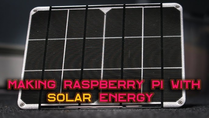 Raspberry Pi, solar panel, battery