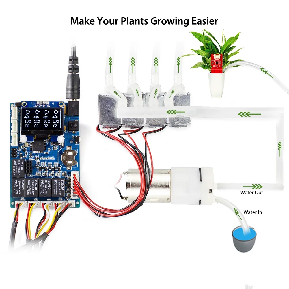 smart garden,arduino,sensors,electromagnetic valves