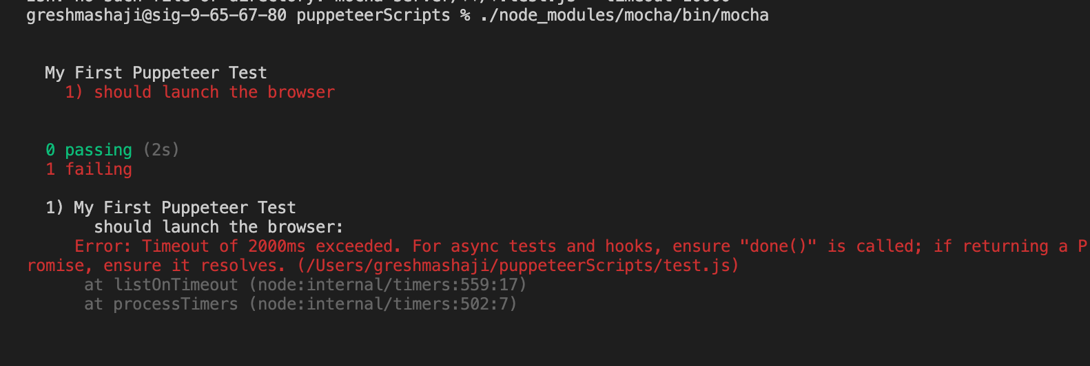 code,javascript,timeout,error handling