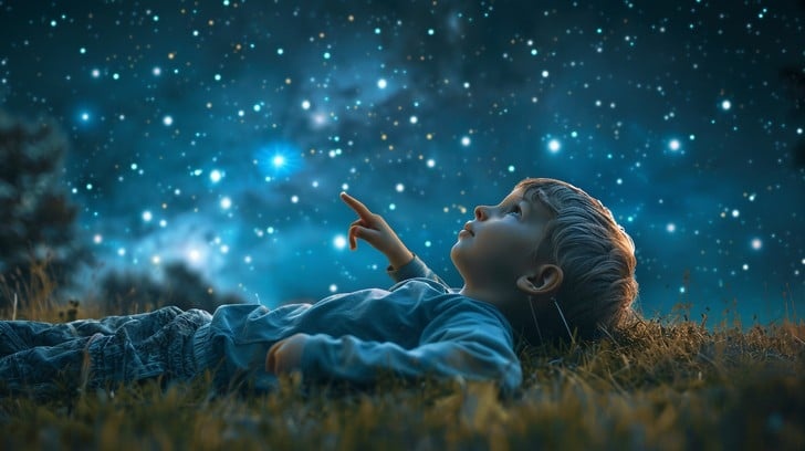 child,wonder,eyes,stars