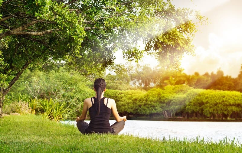 meditation,woman,peaceful,nature