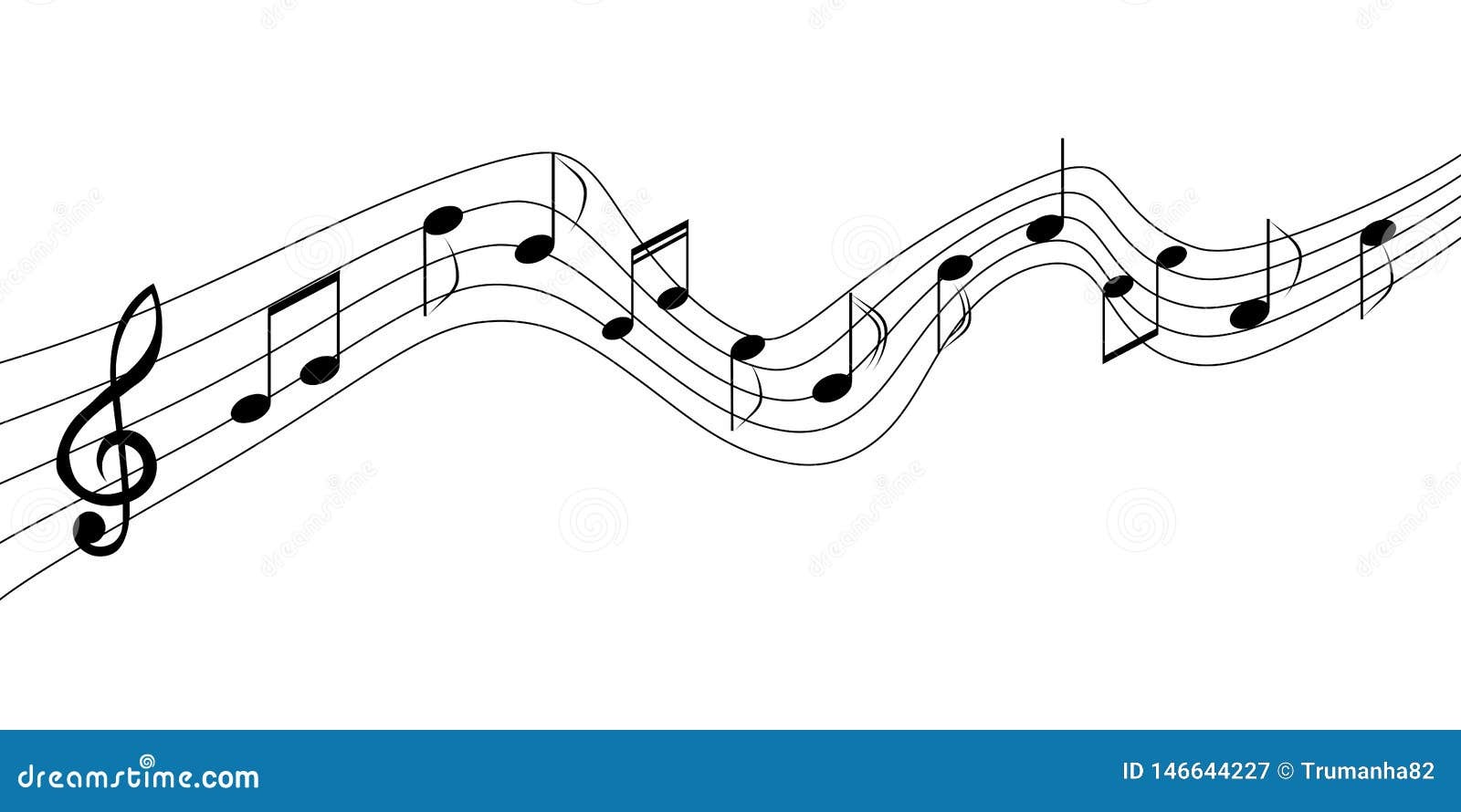 music notes flowing, representing creativity and inspiration