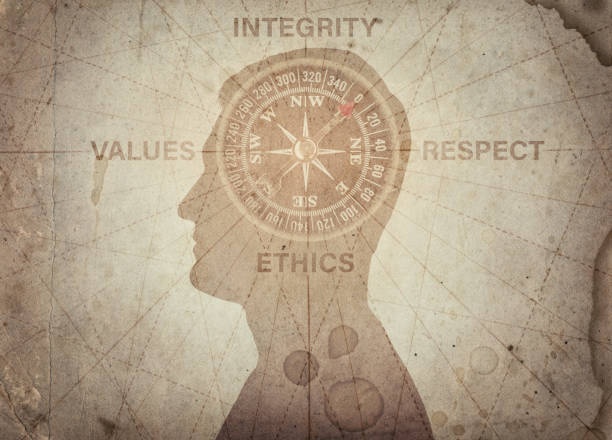 compass, direction, values, morality