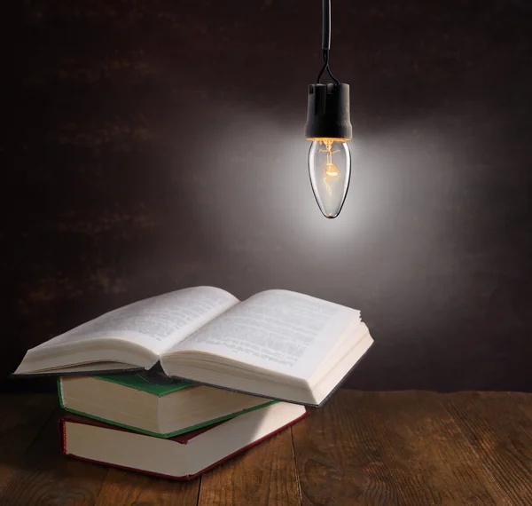 студент,книги,учеба,освещение,лампочка