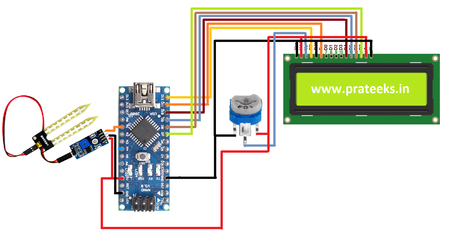 soil moisture sensor,arduino,wiring diagram