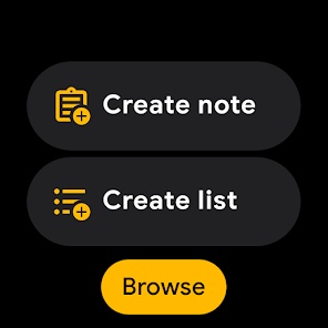 экран телефона, приложение Google Keep, список покупок, ручка, бумага