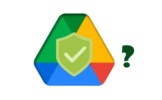 экран телефона, приложение Google Drive, файлы, документы, папки