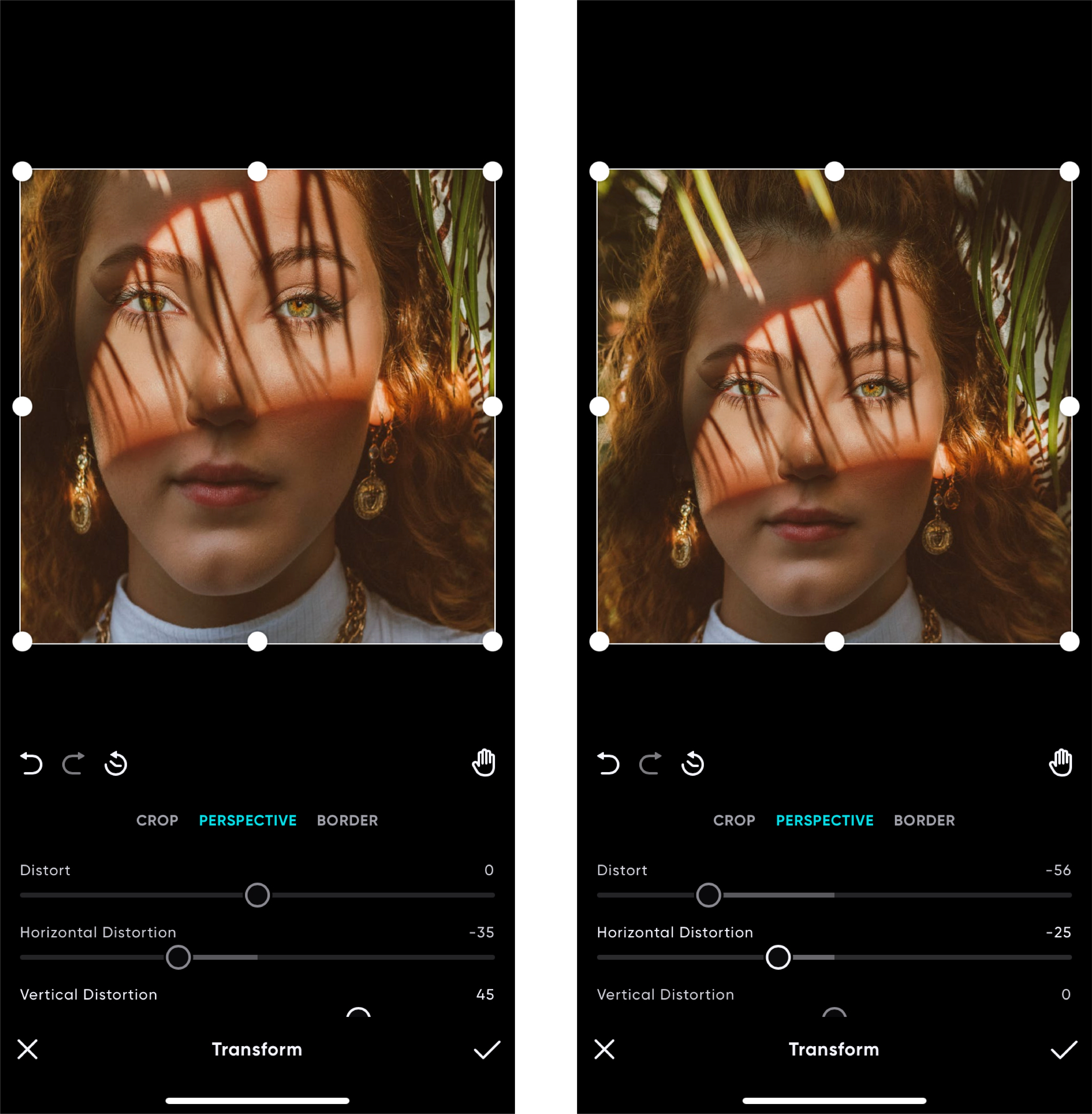 Polarr, интерфейс, слои, маски