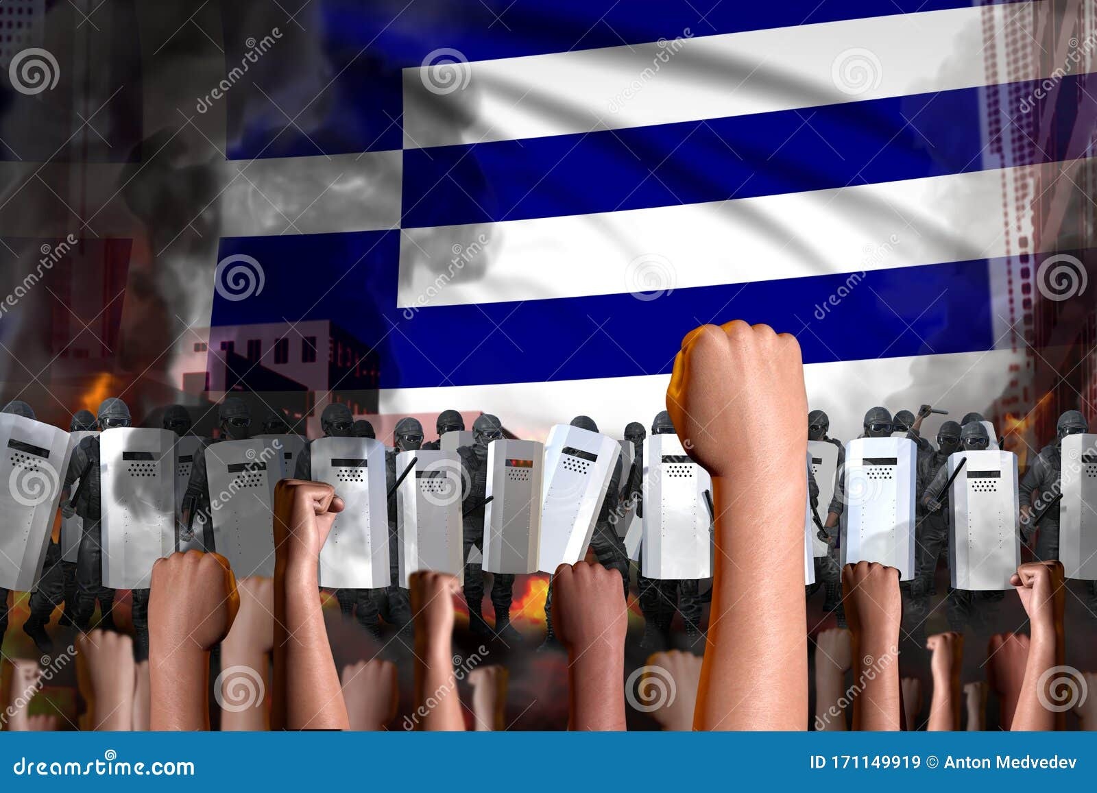 протест,толпа,знамя,полиция