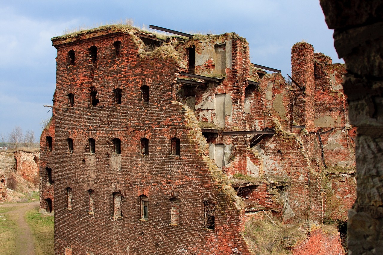 руины,здания,старые,разруха