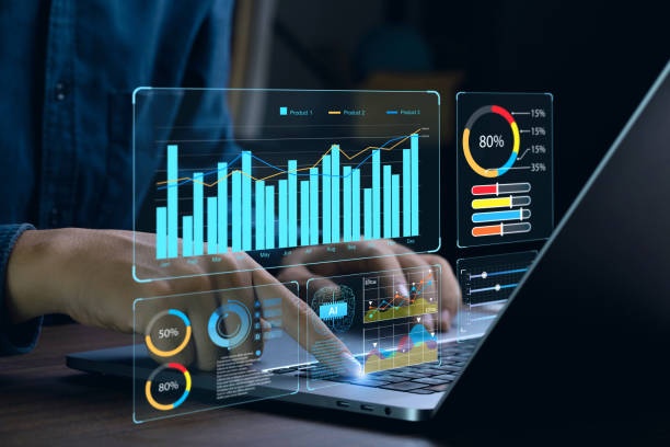 person looking at a screen showing a graph of increasing productivity, representing the snowball effect
