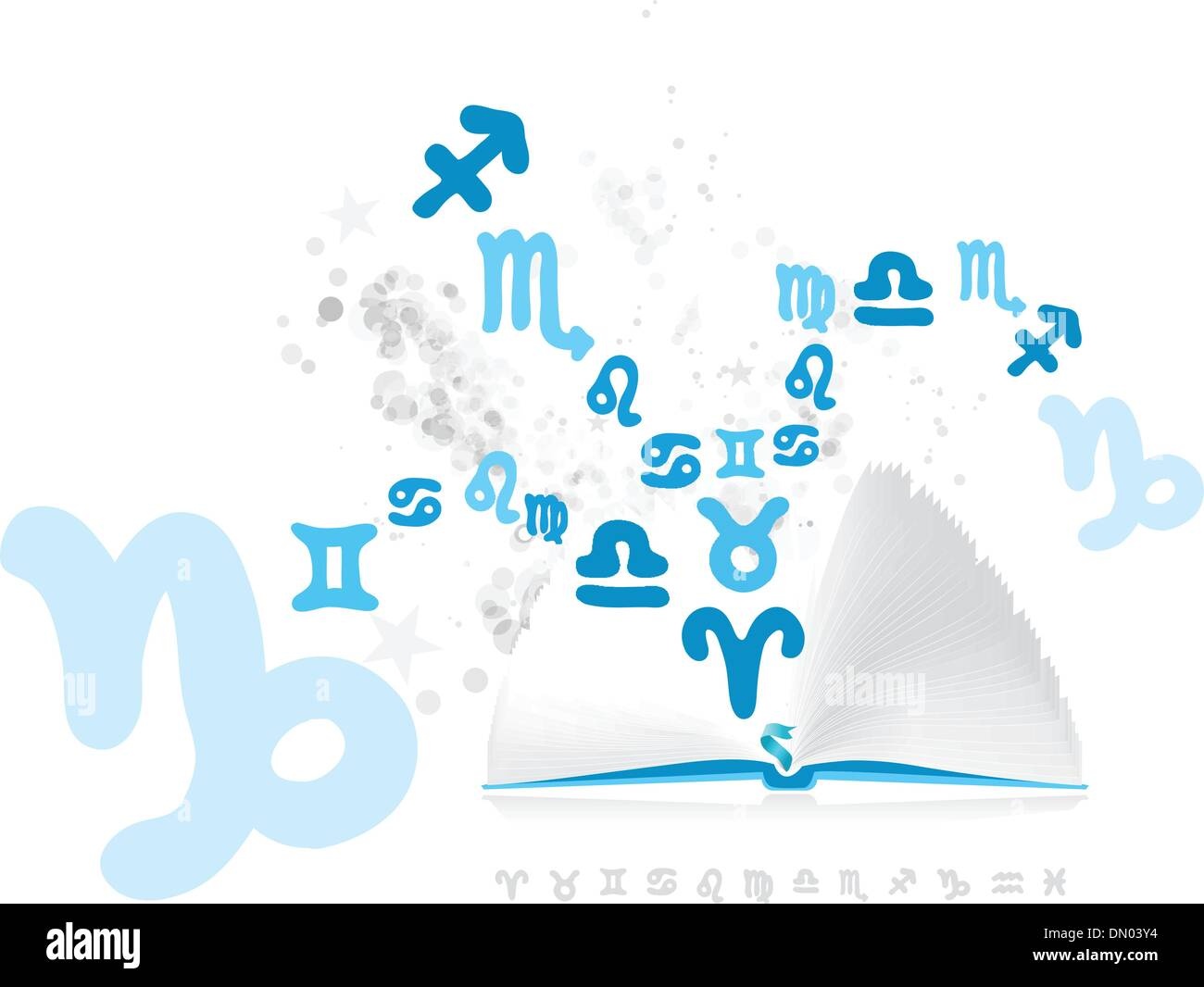 open book with astrological symbols
