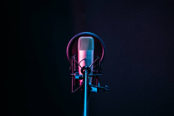 vinyl records,studio,microphone,recording