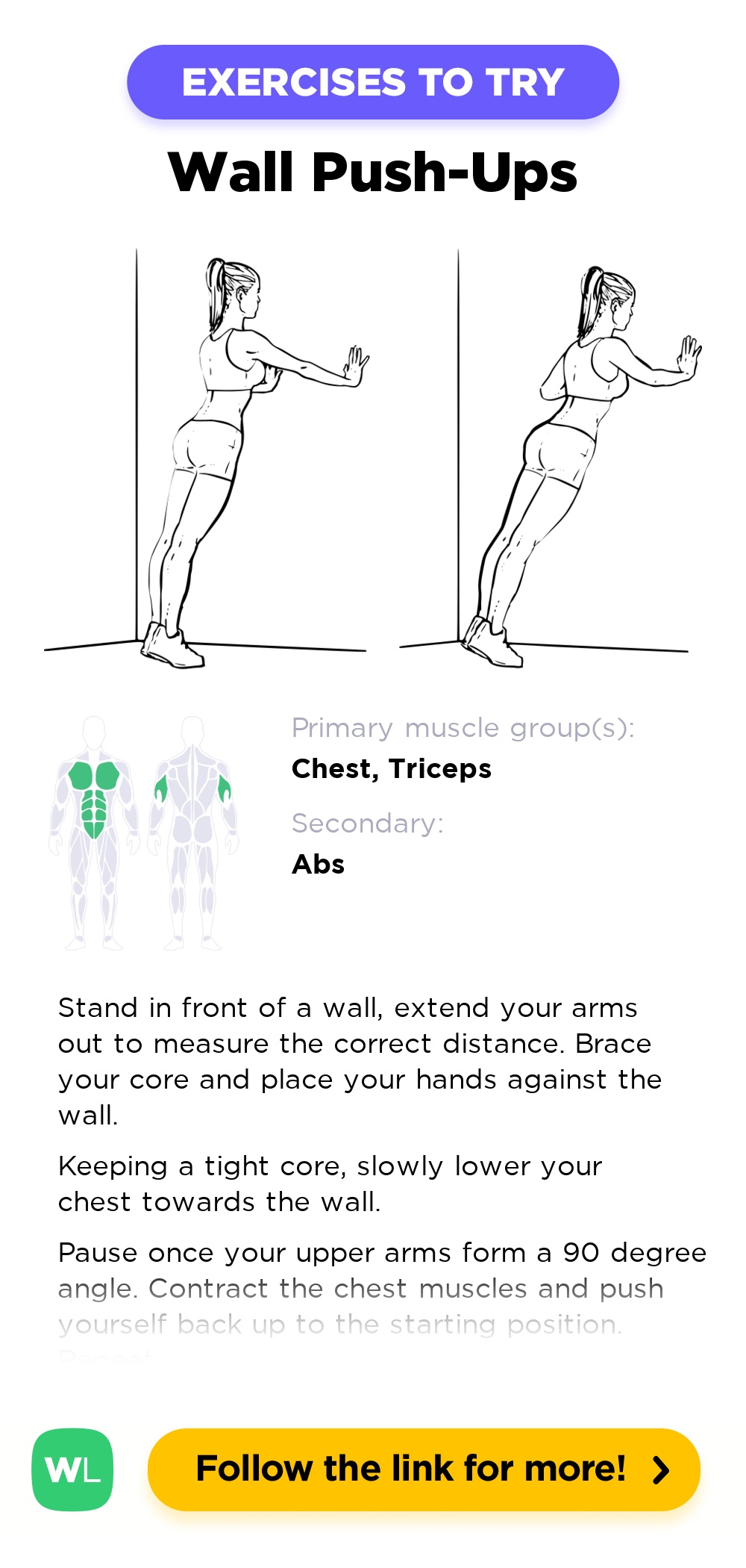 man,beginner,exercise,wall push-ups