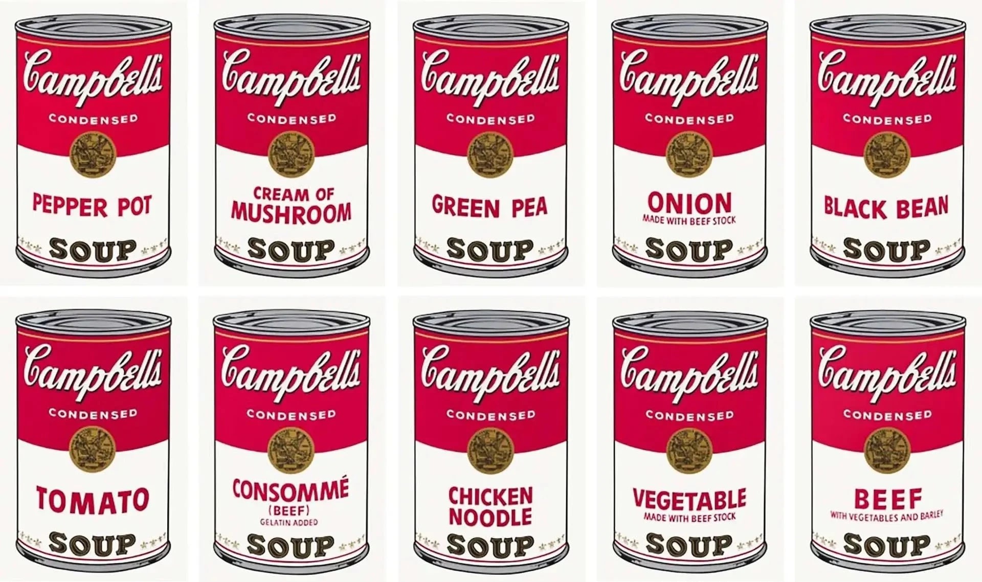 Andy Warhol,Campbell's Soup Cans,pop art,consumerism