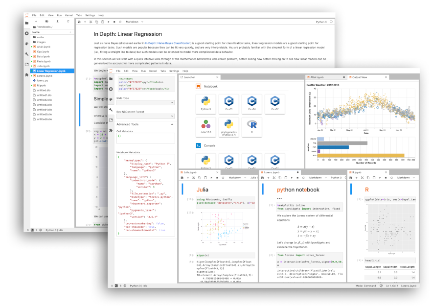 code, jupyter notebook, python, developer