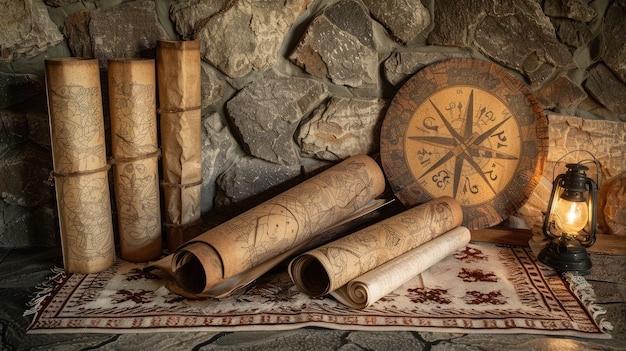 ancient scroll, fantasy, story, knowledge