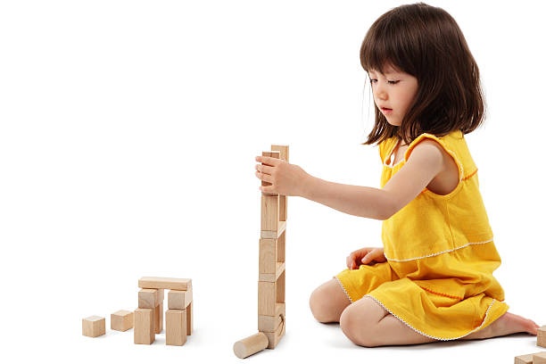 baby,girl,blocks,playing,wooden