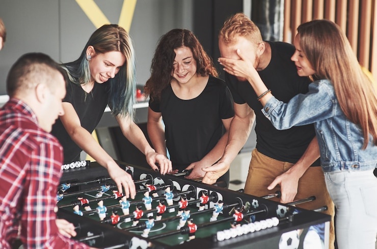 friends, game, simulator, teamwork