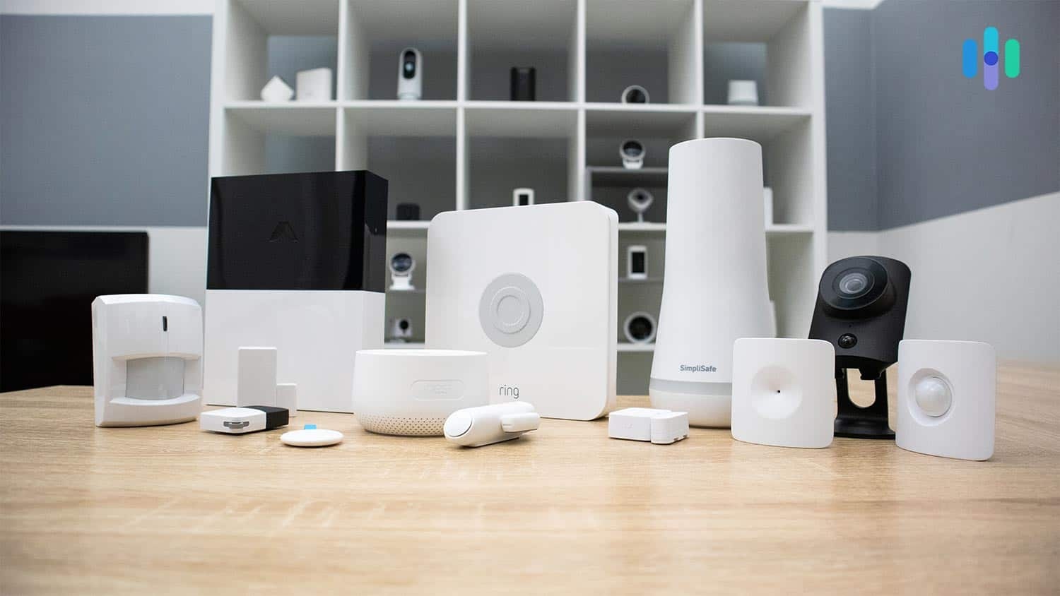 smart home devices, camera, speaker, lamp