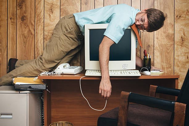 programmer, exhausted, desk, code
