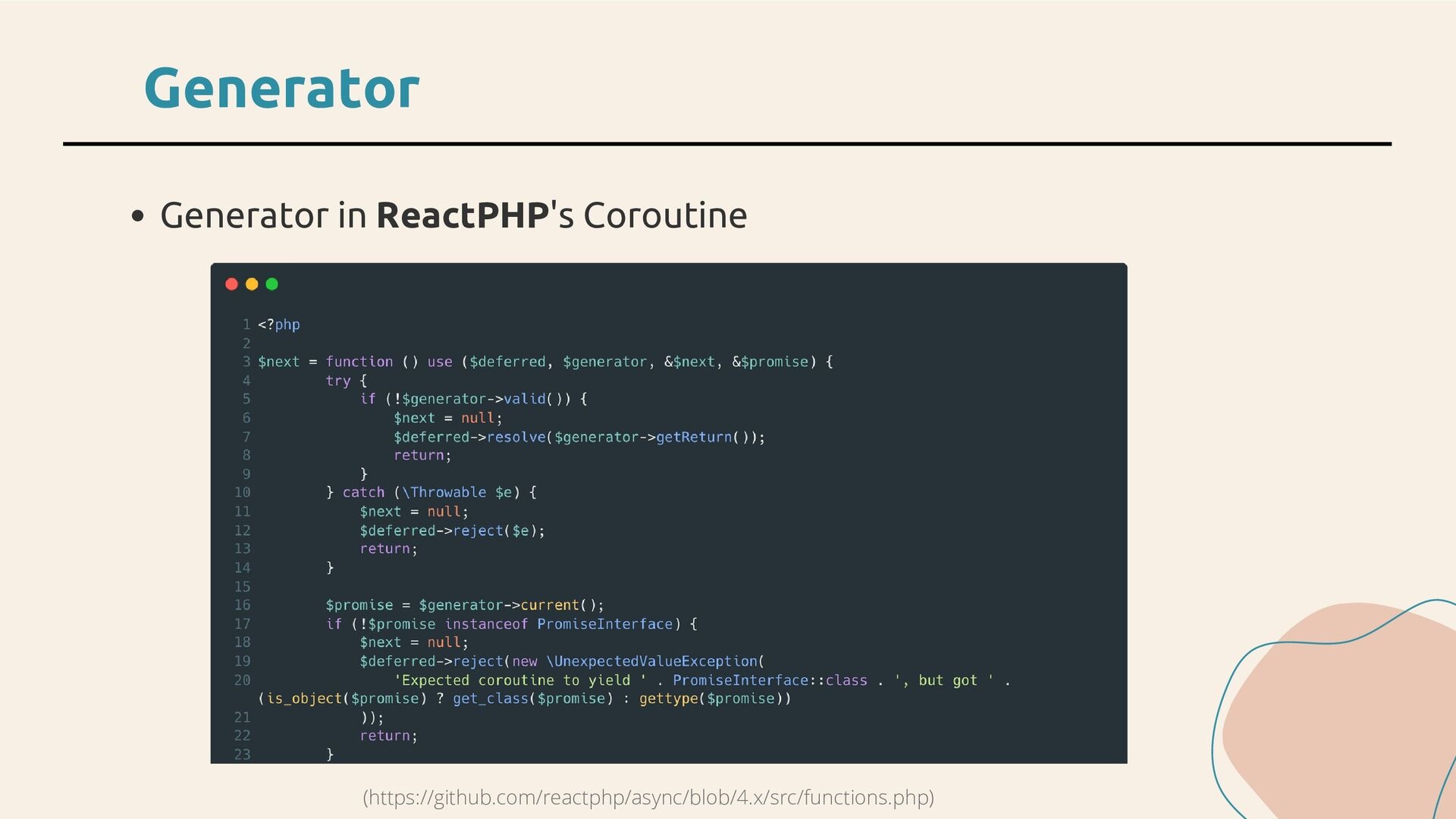code,php,async,revolt,fiber,coroutines