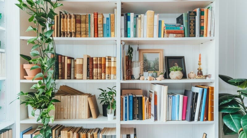 living room,books,plants,no electronics