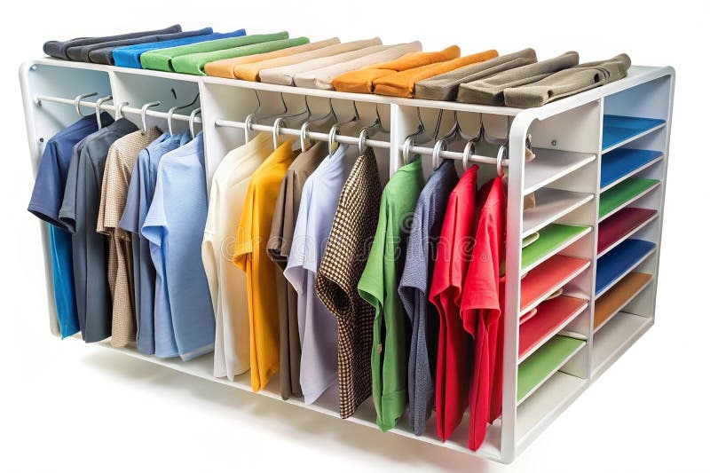 pile of clothes,sorted,organized,clothing storage