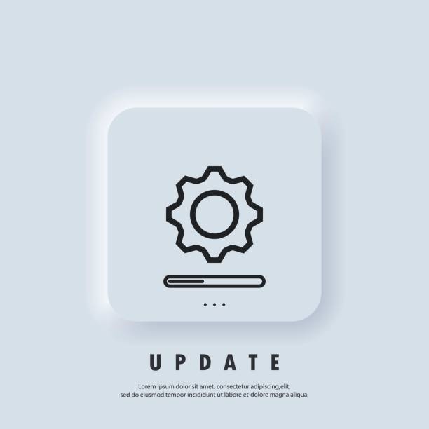 software update, screen, download icon, progress bar