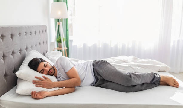 man,sleeping,bed,recovery,health