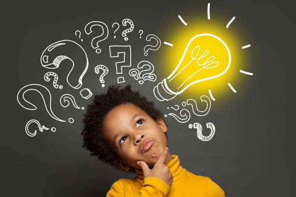 person thinking, lightbulb, idea