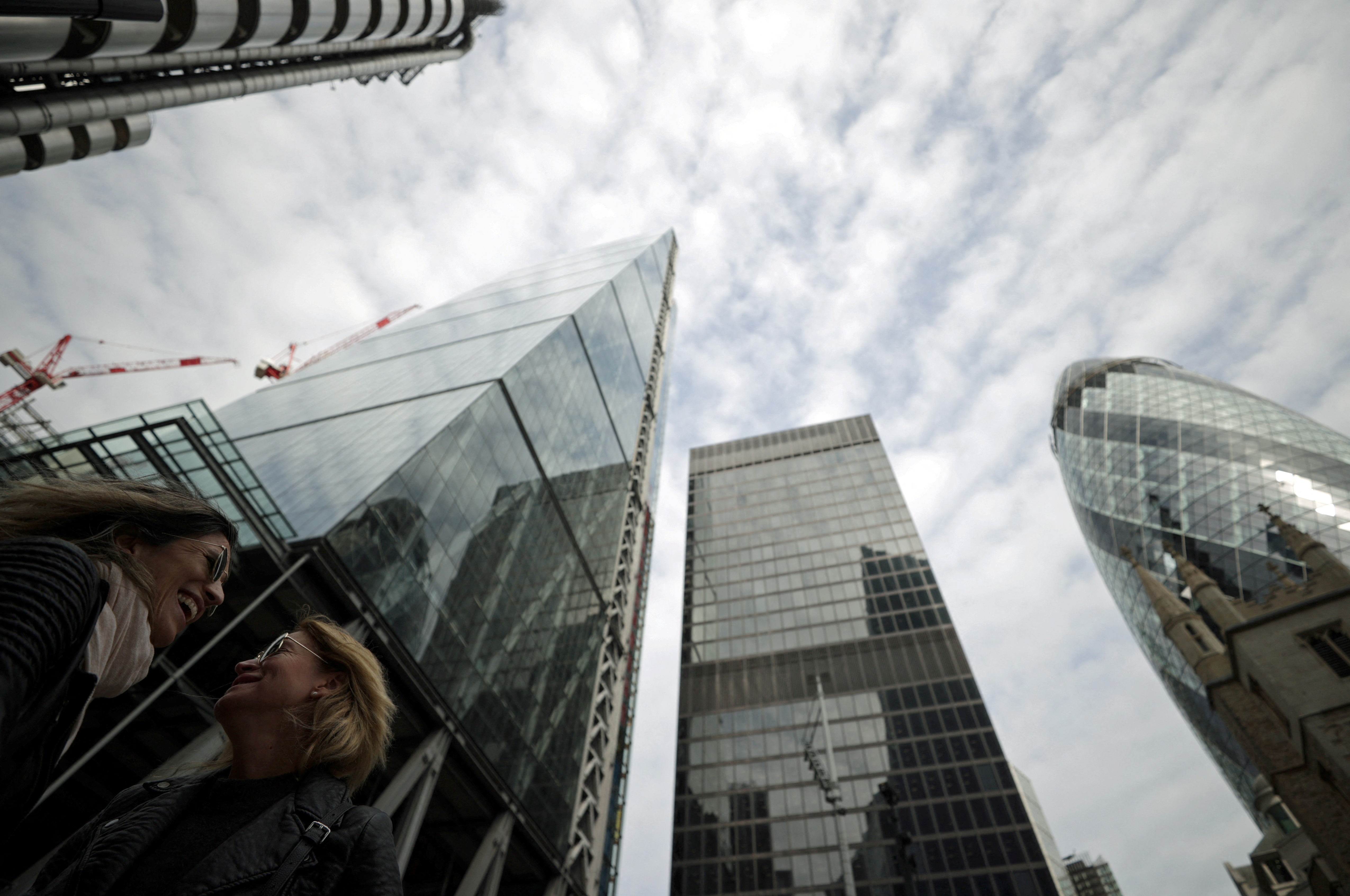 Financial district, London, Brexit, uncertainty