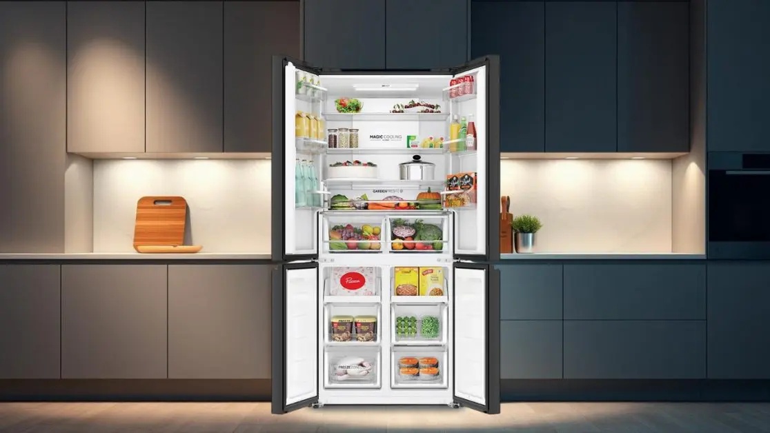 smart refrigerator, kitchen, food, technology