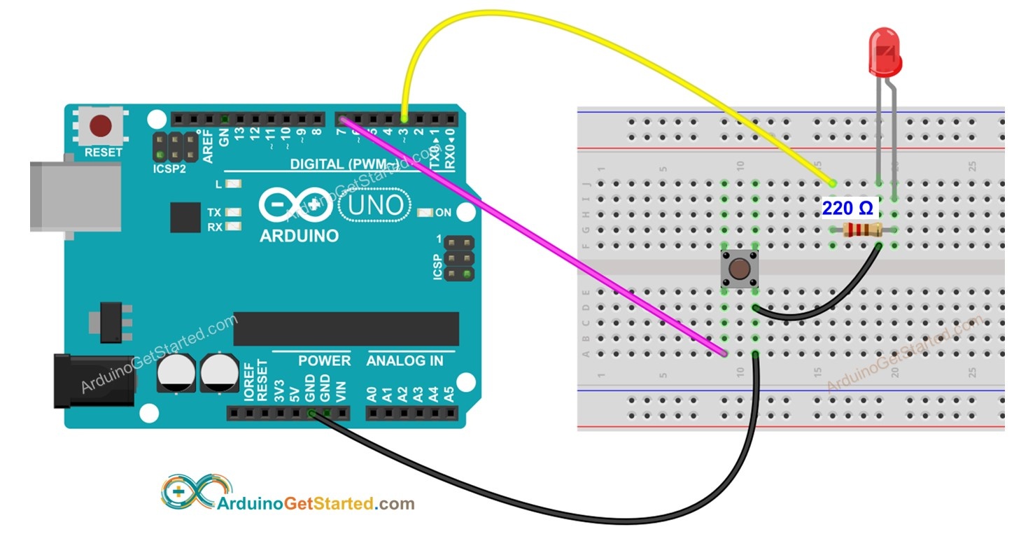 led,button,arduino,blinking,simple