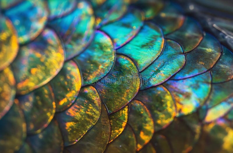 fish scales, iridescent, artistic, textures