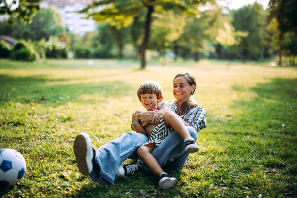 family,parents,children,playing,park