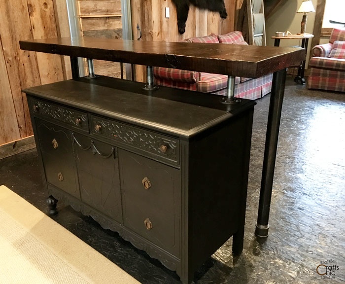old dresser, repurposed, bar, wooden, elegant