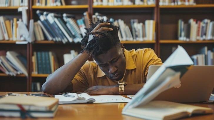 student,stress,books,desk
