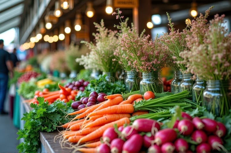 local_market,fresh_produce,crowd,colorful