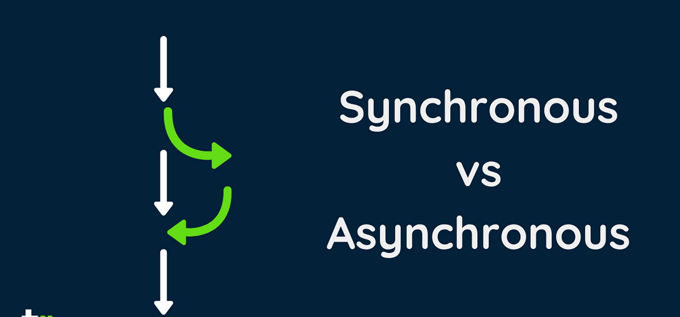 sync vs async diagram, demonstrating blocking and non-blocking execution flows