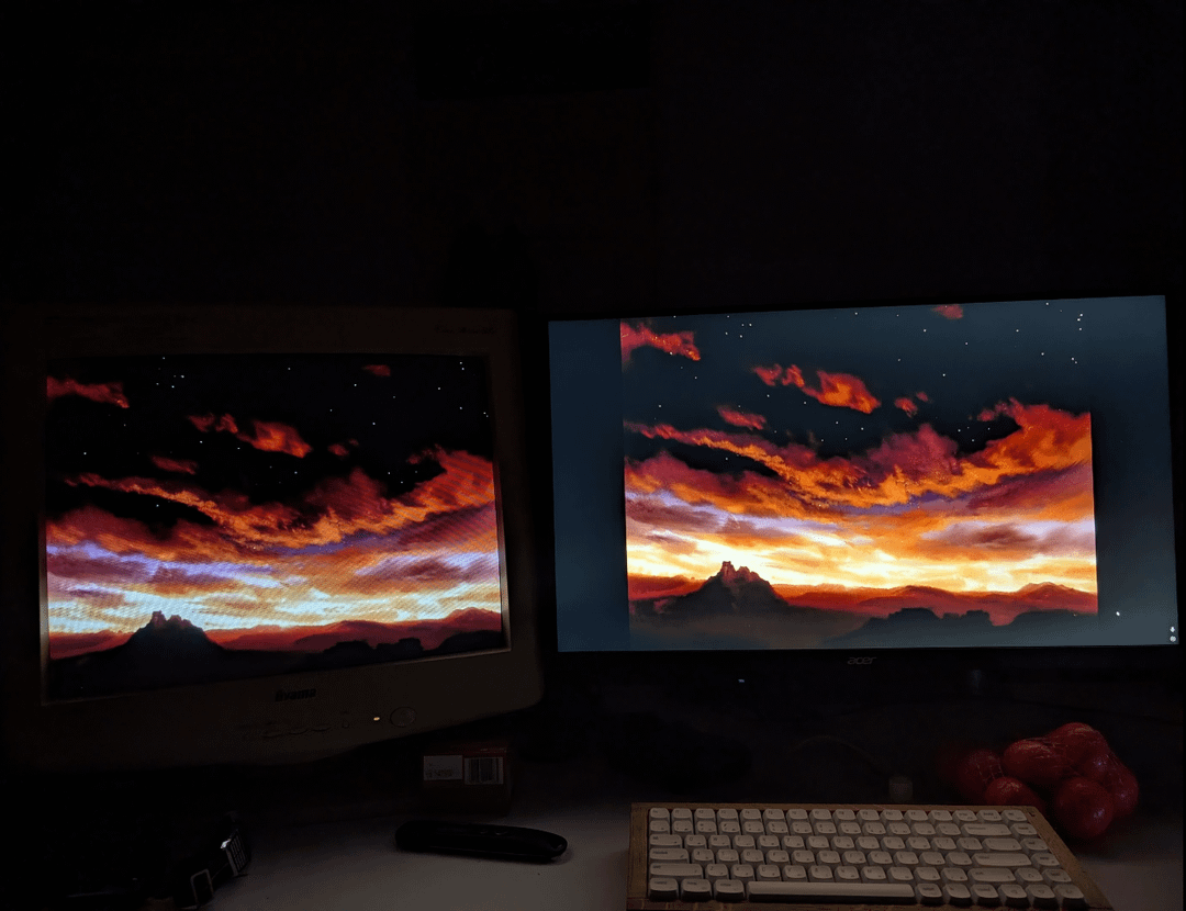 OLED monitor, perfect black, high contrast