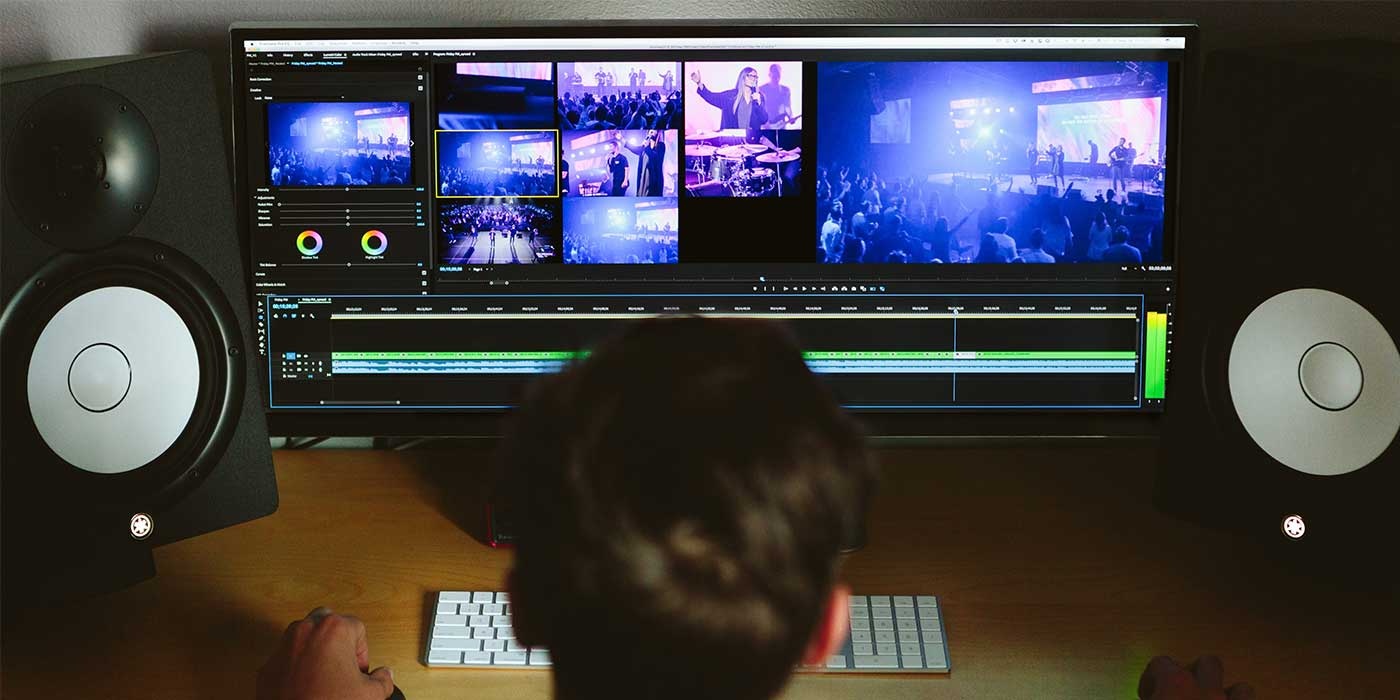 professional color grading, studio monitor, color accuracy