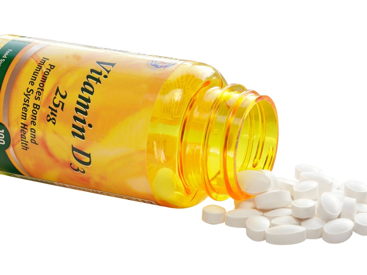 Vitamin D supplement pills, healthy lifestyle