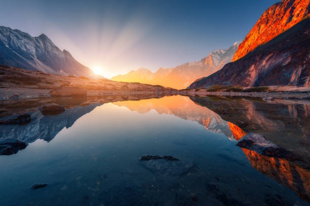 sunrise,mountains,horizon,view,inspiration