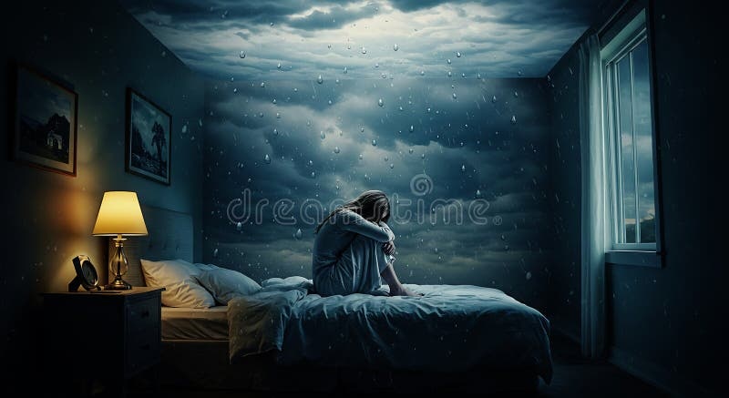 isolated character, film still, loneliness, empty room