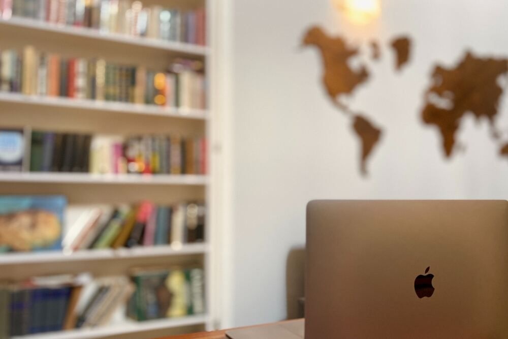 world map,laptop,digital nomad lifestyle