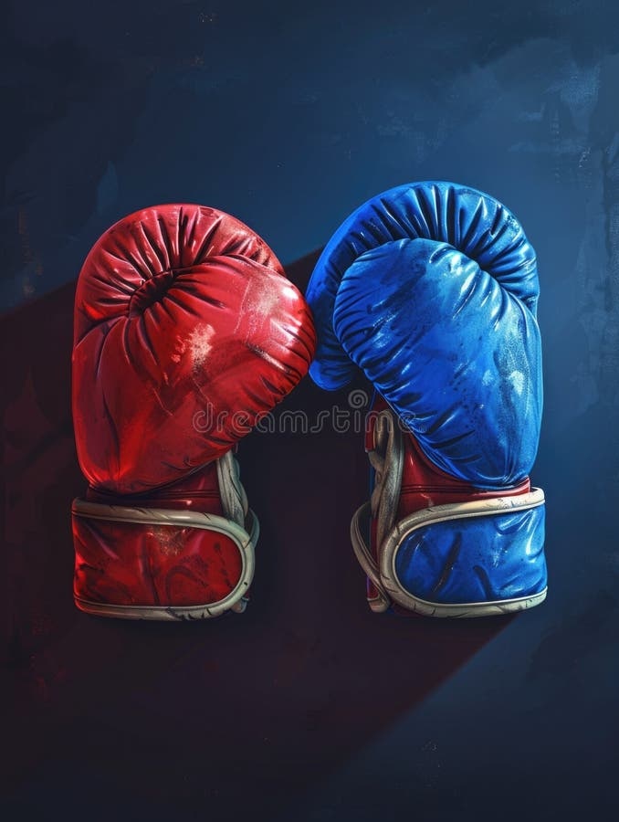 gloves,one blue,one red,boxes